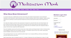 Desktop Screenshot of meditationmonk.com