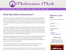 Tablet Screenshot of meditationmonk.com